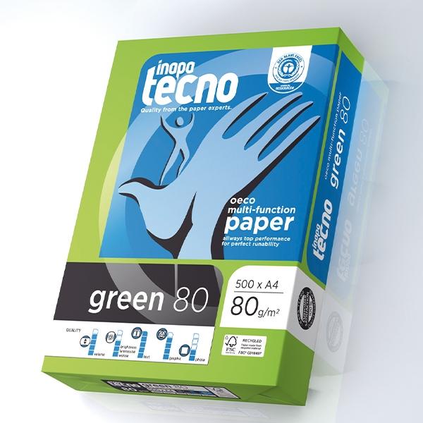 TECNO PAPEL A-4 RECICLADO 80 GR. P/500