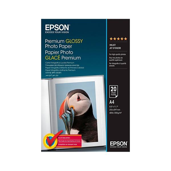 EPSON PAPEL A-4 255 GR. PREMIUM GLOSSY PAQ.20H