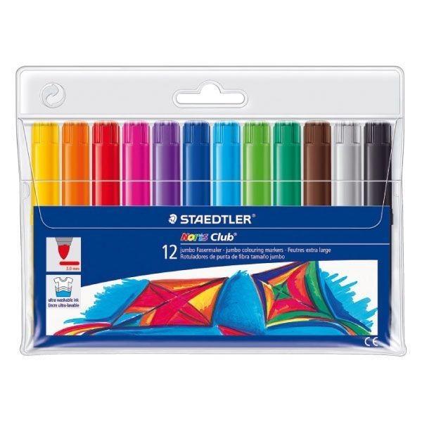 STAEDTLER ROTULADOR 340 NORIS CLUB JUMBO COLORES VARIADOS C/12