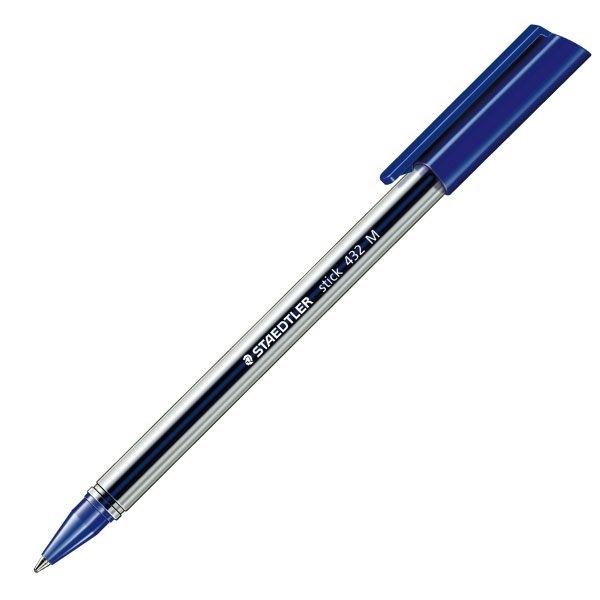 STAEDTLER BOLIGRAFO CON CAPUCHON Y CLIP BALL 432 AZUL