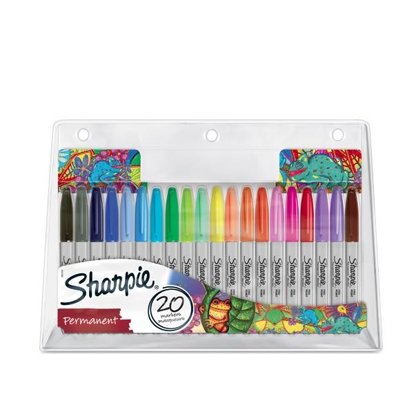 SHARPIE ROTULADORES PERMANENTES  PUNTA FINA C/20