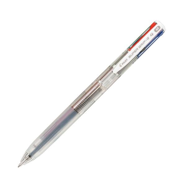 PILOT BOLIGRAFO SUPERGRIP 4 COLORES TRAZO 0,4MM TRANSPARENTE