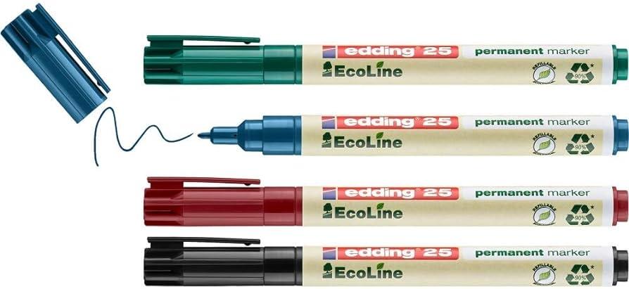 EDDING ROTULADOR ECOLINE 25 PERMANENTE PUNTA REDONDA 1MM