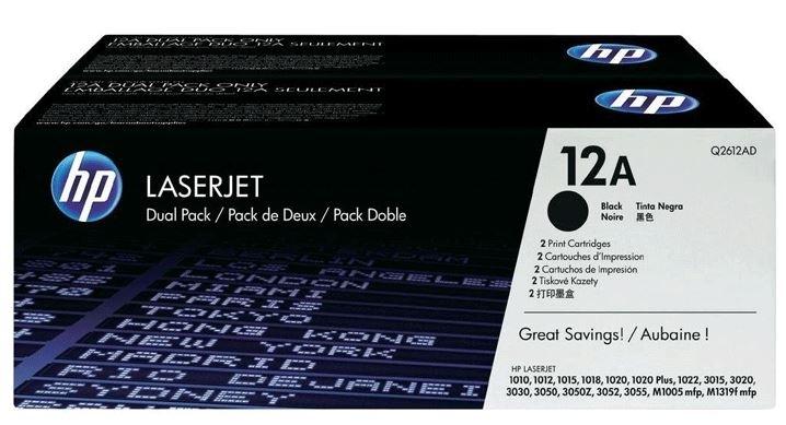 H.P. TONER PACK 2 UNID. NEGRO