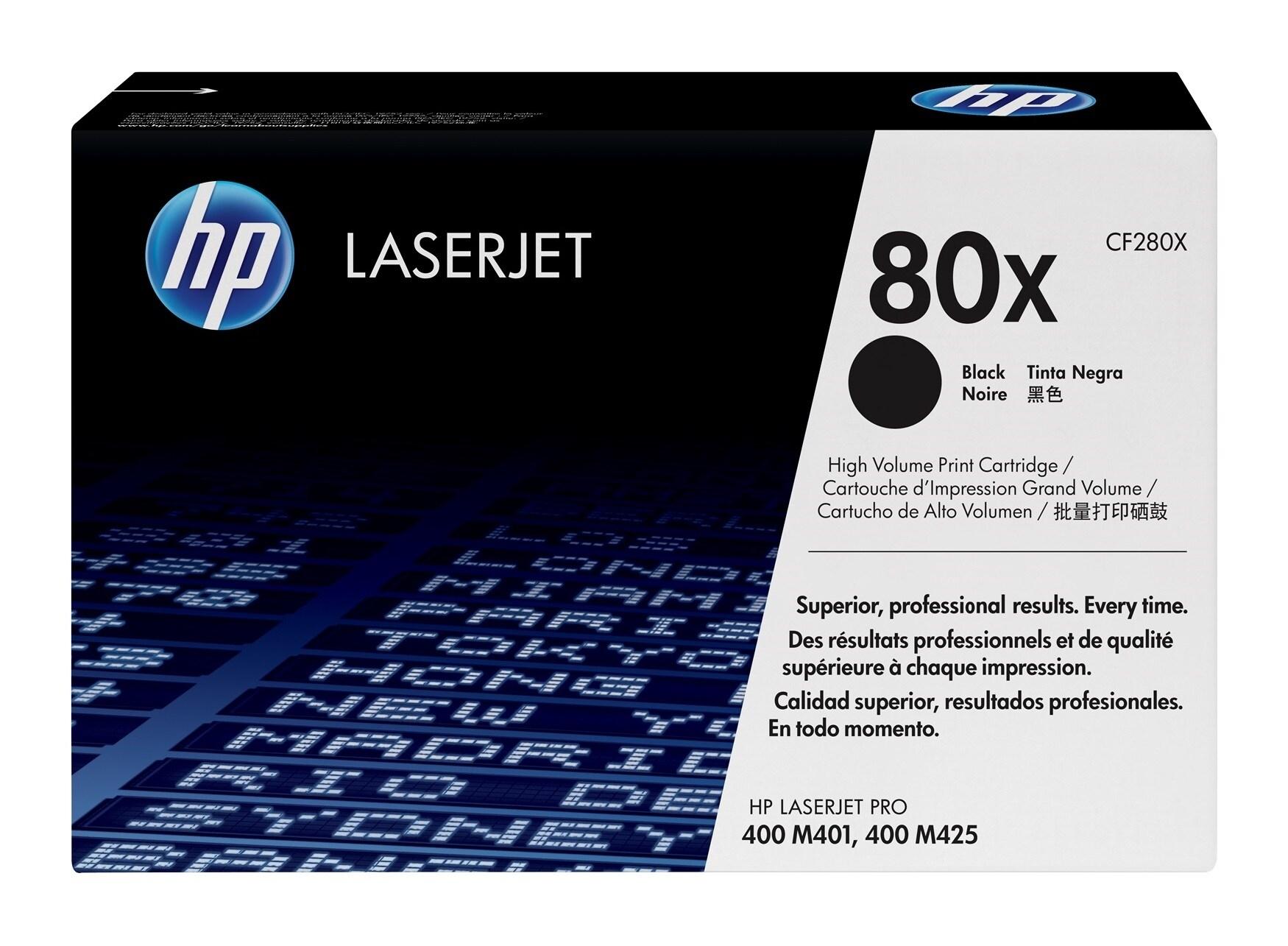 H.P. TONER CF280X NEGRO ALTA CAPACIDAD