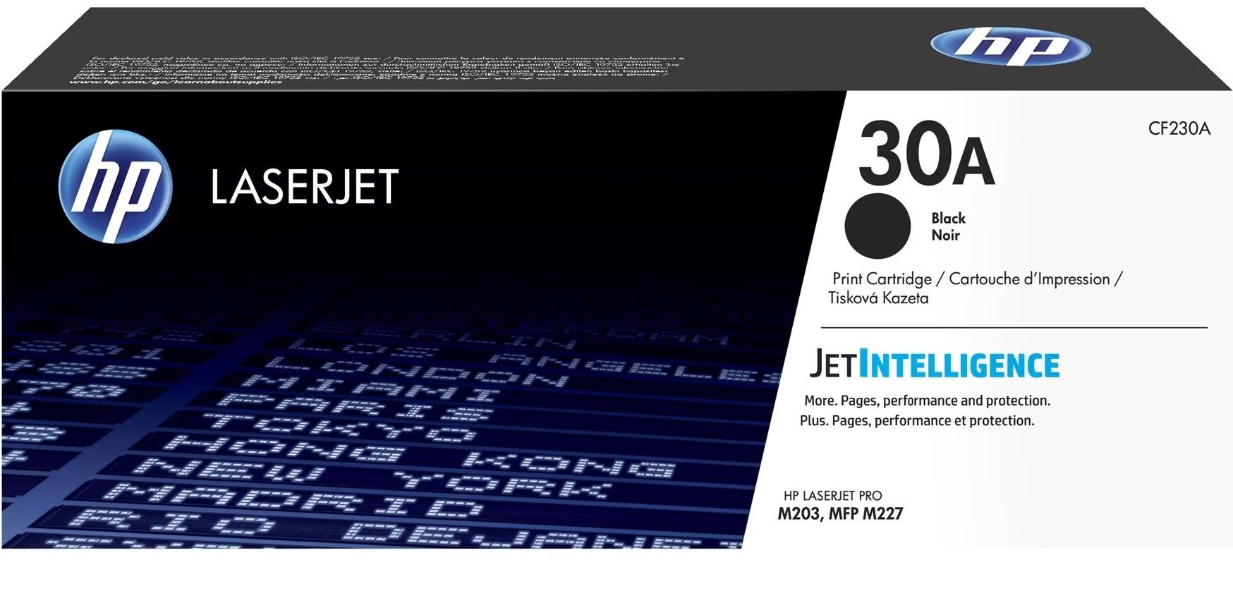 H.P. TONER CF230A NEGRO M203/M227 30A 1600 COPIAS