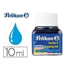 PELIKAN TINTA CHINA 523 B/CRISTAL 10 ML. AZUL COBALTO