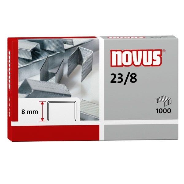 NOVUS GRAPAS 23/ 8 GALVANIZADAS OFICINA