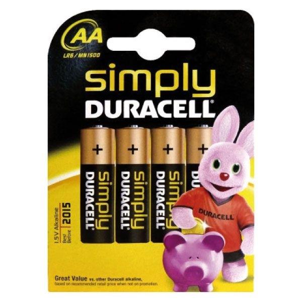 DURACELL PILA LR06 P/4 ALCALINA SIMPLY AA