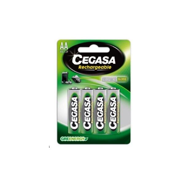 CEGASA PILA HR6 AA RECARGABLE 2100 mAh PACK 4