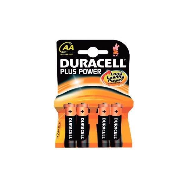 DURACELL PILA LR06 AA P/4 PLUS POWER 1,5V