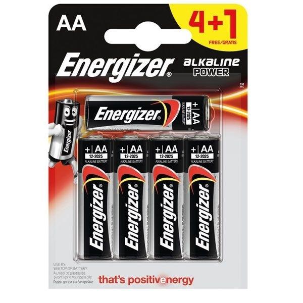 ENERGIZER PILA ALCALINA LR06 AA P/4 + 1 GRATIS