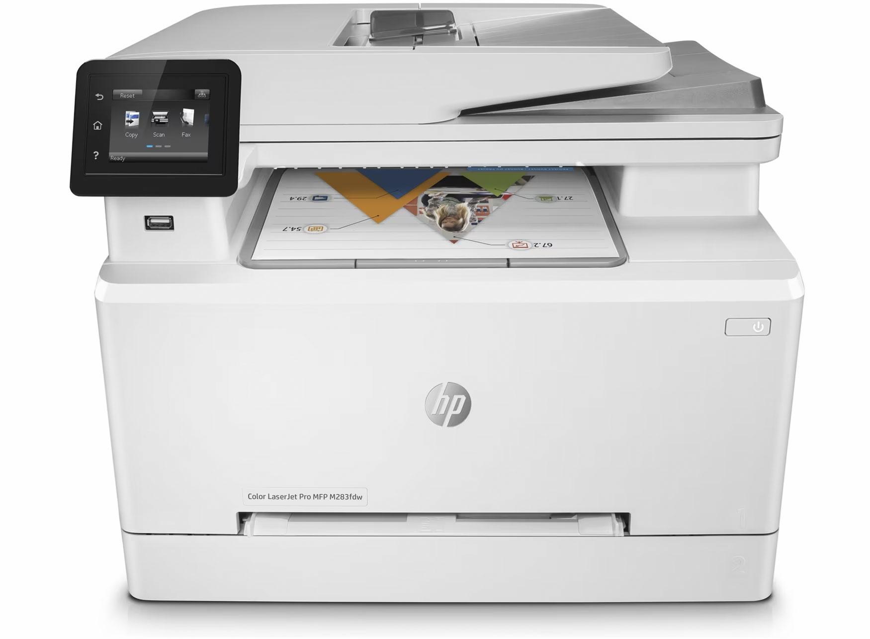 H.P. EQUIPO MULTIFUNCIÓN LASERJET PRO M283FDW COLOR