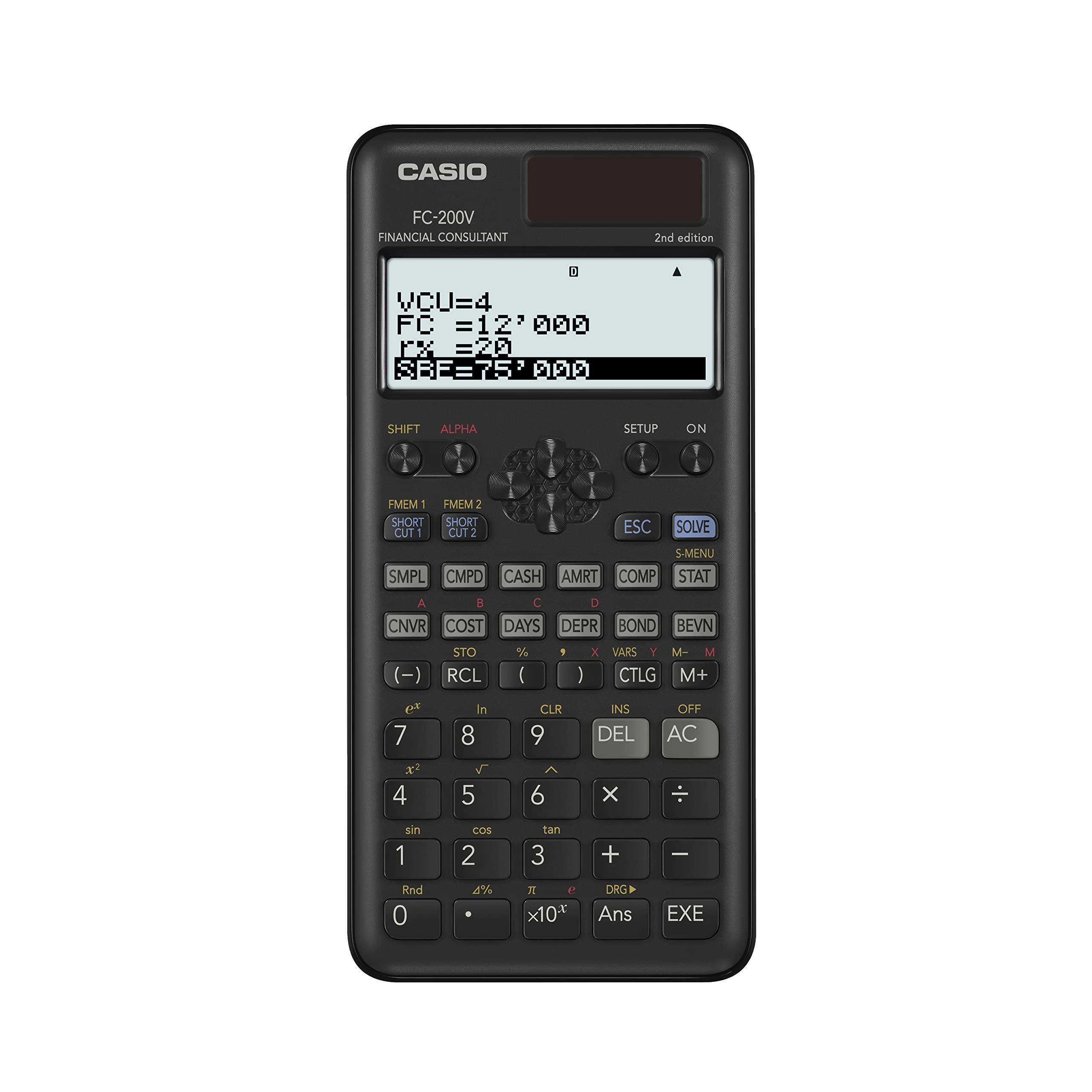 CASIO CALCULADORA FINANCIERA FC-200V-2