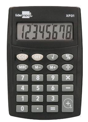 LIDERPAPEL CALCULADORA XF01 BOLSILLO 8 DIGITOS