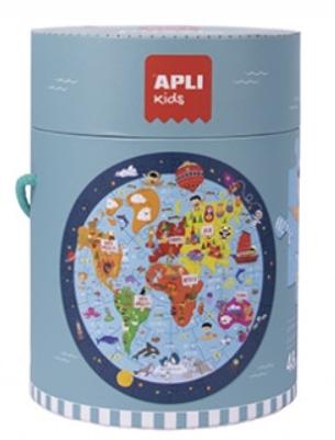 APLI C. PUZZLE 18201 CIRCULAR MAPAMUNDI 48U