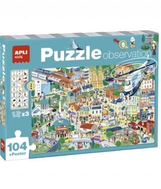 APLI PUZZLE OBSERVACION CIUDAD 104 U.