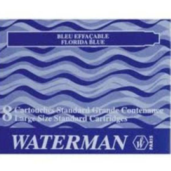 WATERMAN CARTUCHO TINTA C/8 AZUL