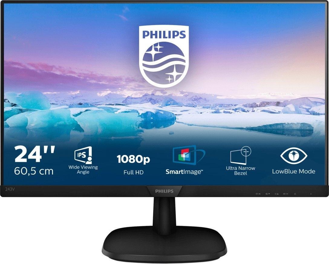 PHILIPS MONITOR 243V7QDSB 24'' IPS VGA DVI HDMI