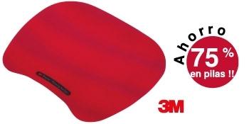 3M ALFOMBRILLA RATON OPTICO INALAMBRICO MS201RX COLOR ROJO