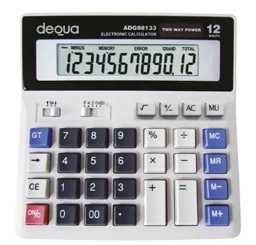 DEQUA CALCULADORA 12 DIG. TECLAS ESPECIALES ORDENADOR