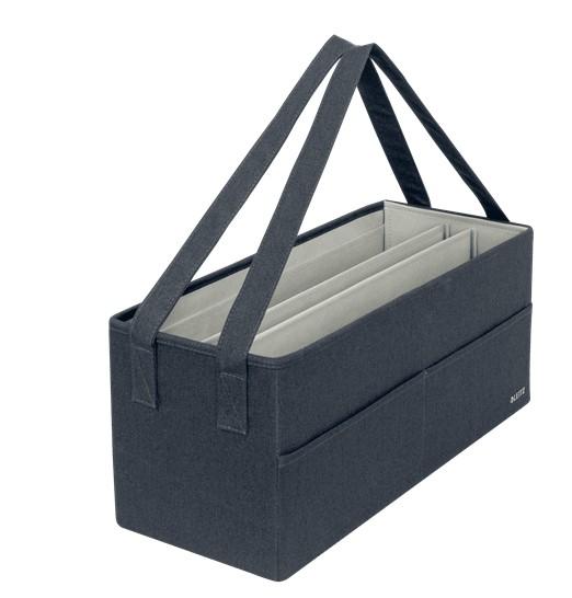 LEITZ BOLSA TRABAJO 465X210X200MM GRIS TELA PLEGABLE