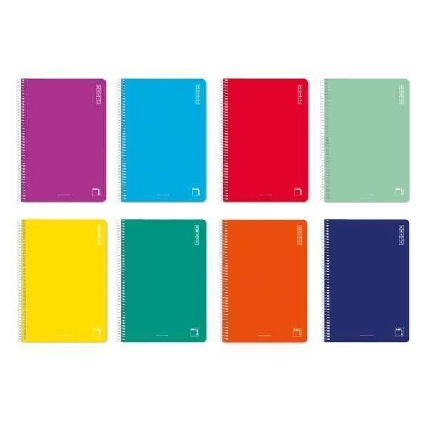 PACSA BLOC FOLIO CUAD. 5X5 80H 60G COLORES SURTIDOS