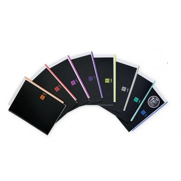 M.R. NOTE BOOK-1 A-4 80H CUADRICULA AZUL MICROPERFORADO