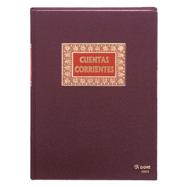 DOHE LIBRO FOLIO CUENTAS CORRIENTES FORRADO TELA  NATURAL 100 H