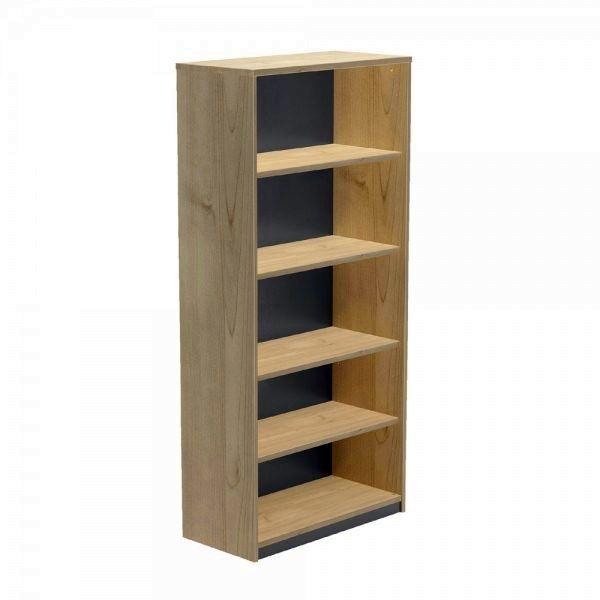 ROCADA ARMARIO LIBRERÍA 4 ESTANTES 90X195X45CM. HAYA/HAYA