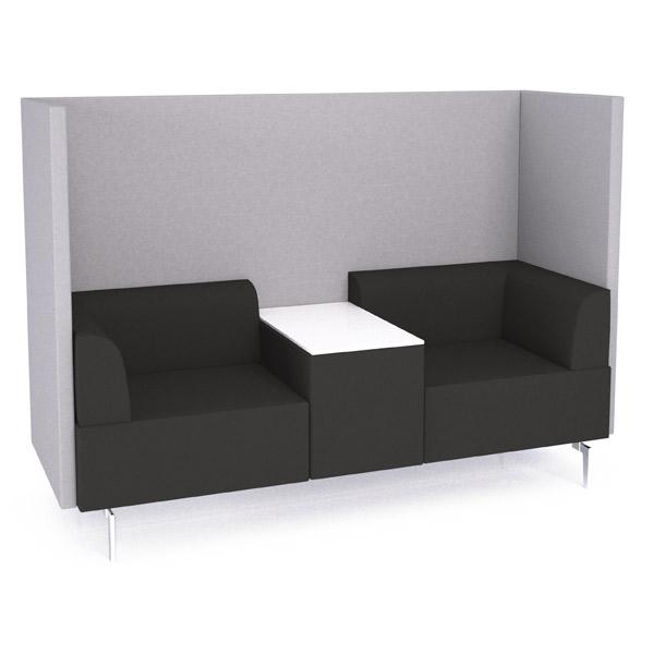 ROCADA SOFA DOBLE MAGNETO CON PANTALLA TRASERA Y LATERAL COLOR NEGRO/GRIS