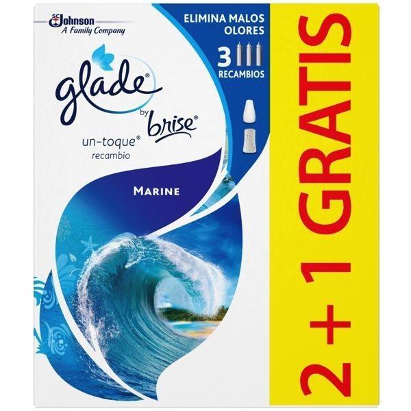 ABSORBE OLORES GLADE 2 RECAMBIOS + 1 GRATIS 10 ML