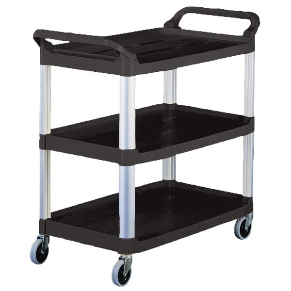 CARRO DE SERVICIO SERVICE CART NEGRO 103X51X90CM