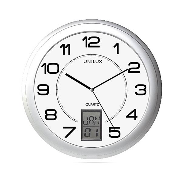 RELOJ INSTINCT CON AJUSTE HORA AUTOM. 30,5 CM GRIS METALIZADO