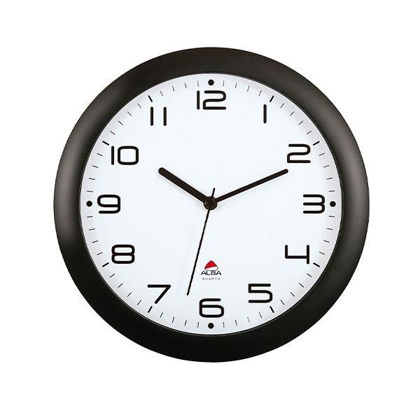 RELOJ DE PARED DIAM 30CM NEGRO